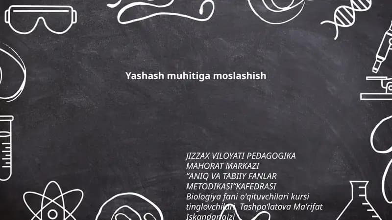 ANIQ VA TABIIY FANLAR METODIKASI KAFEDRASI