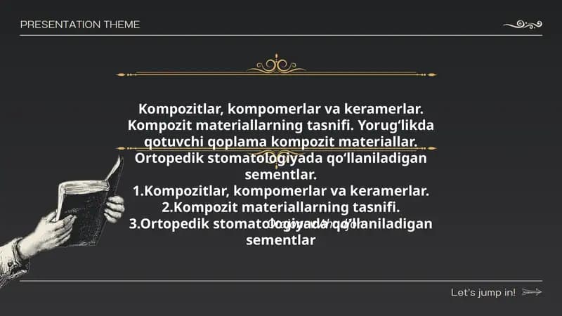 Kompozitlar, kompomerlar va keramerlar