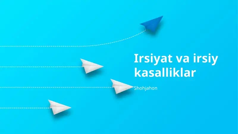 Irsiyat va irsiy kasalliklar