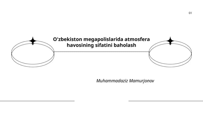 O'zbekiston megapolislarida atmosfera havosining sifatini baholash