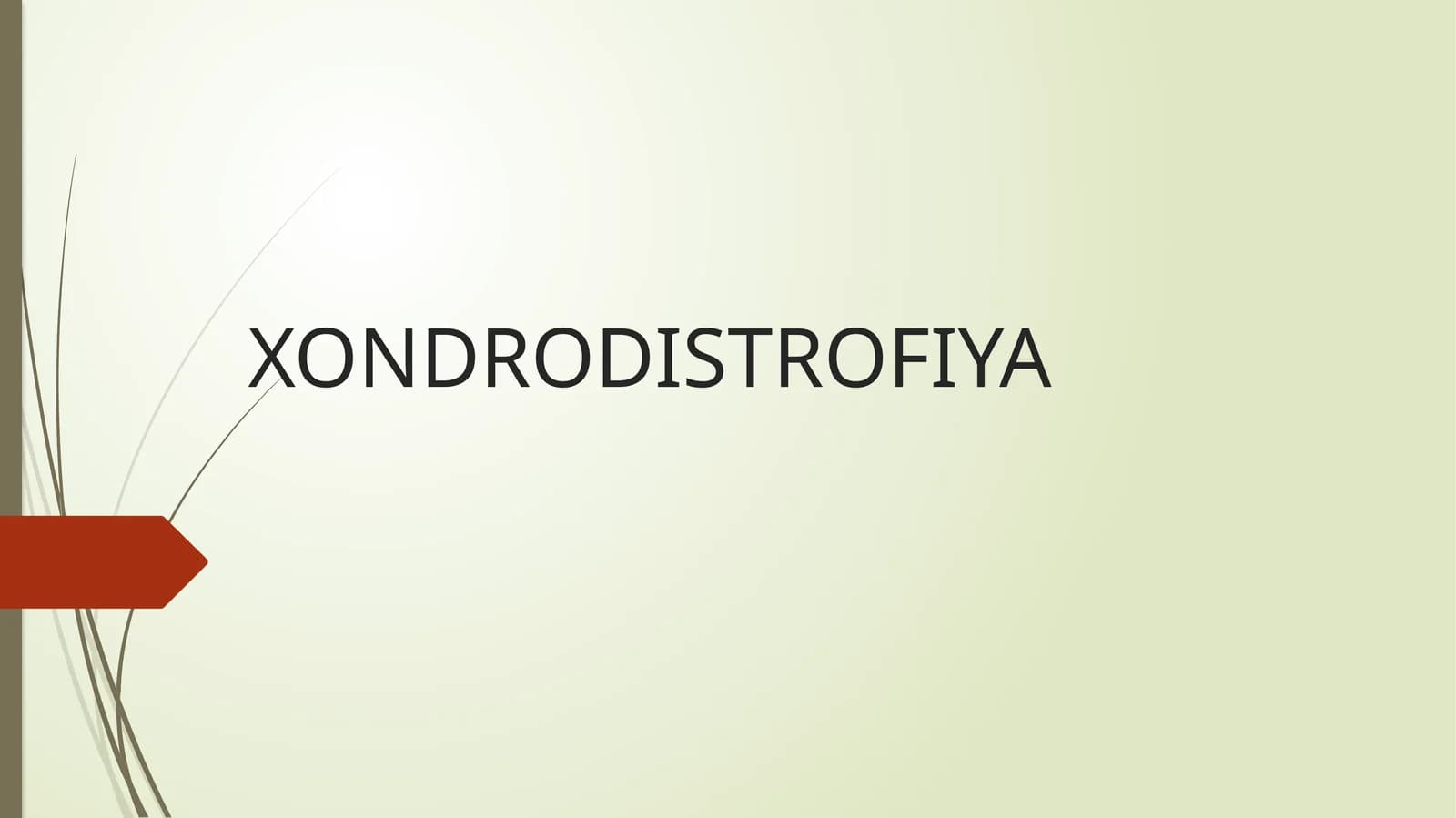 XONDRODISTROFIYA