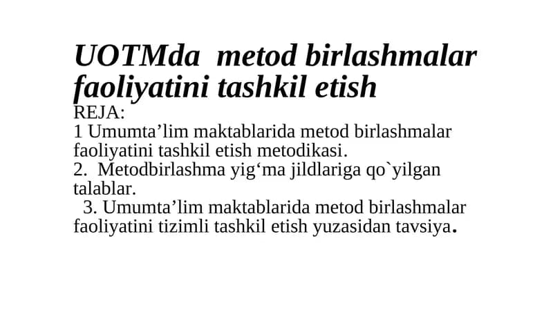 Metodbirlashma yig‘ma jildlari
