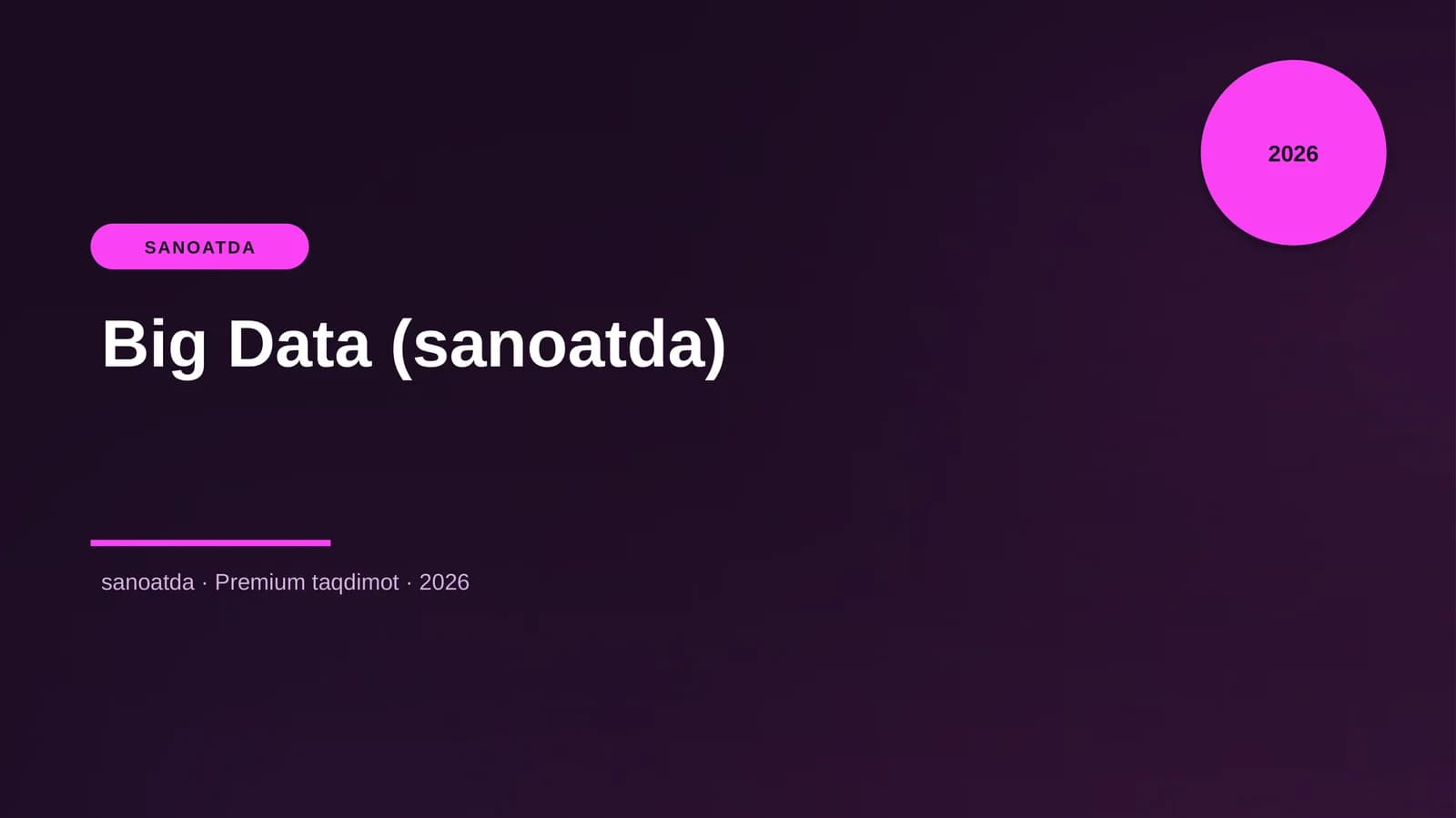 Big Data (sanoatda)