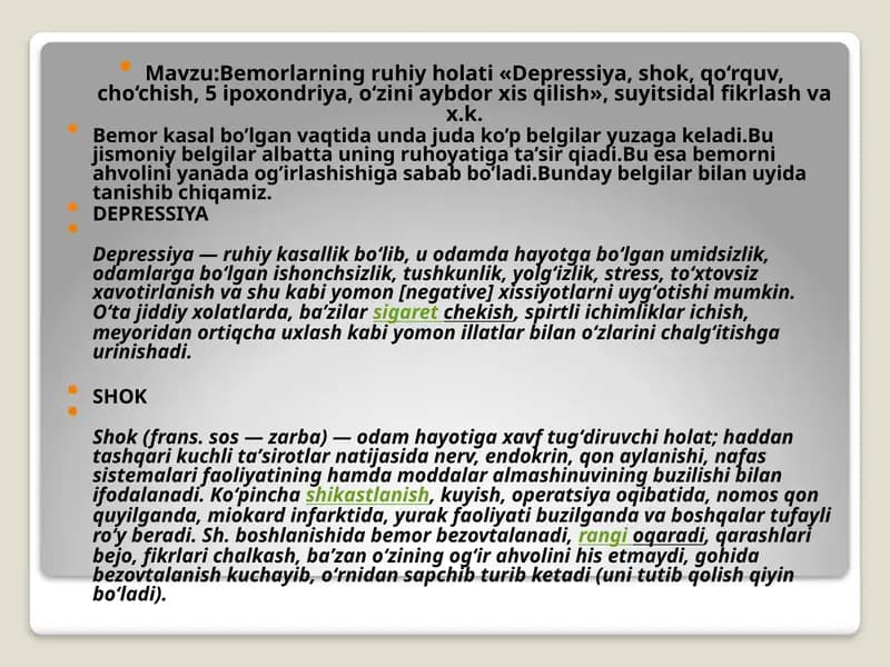 Depressiya