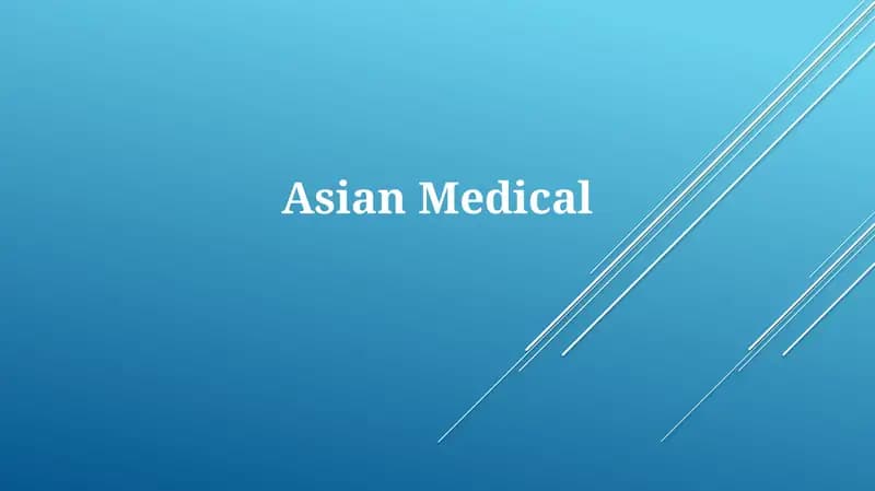 Traditional Asian Medicine Overview
