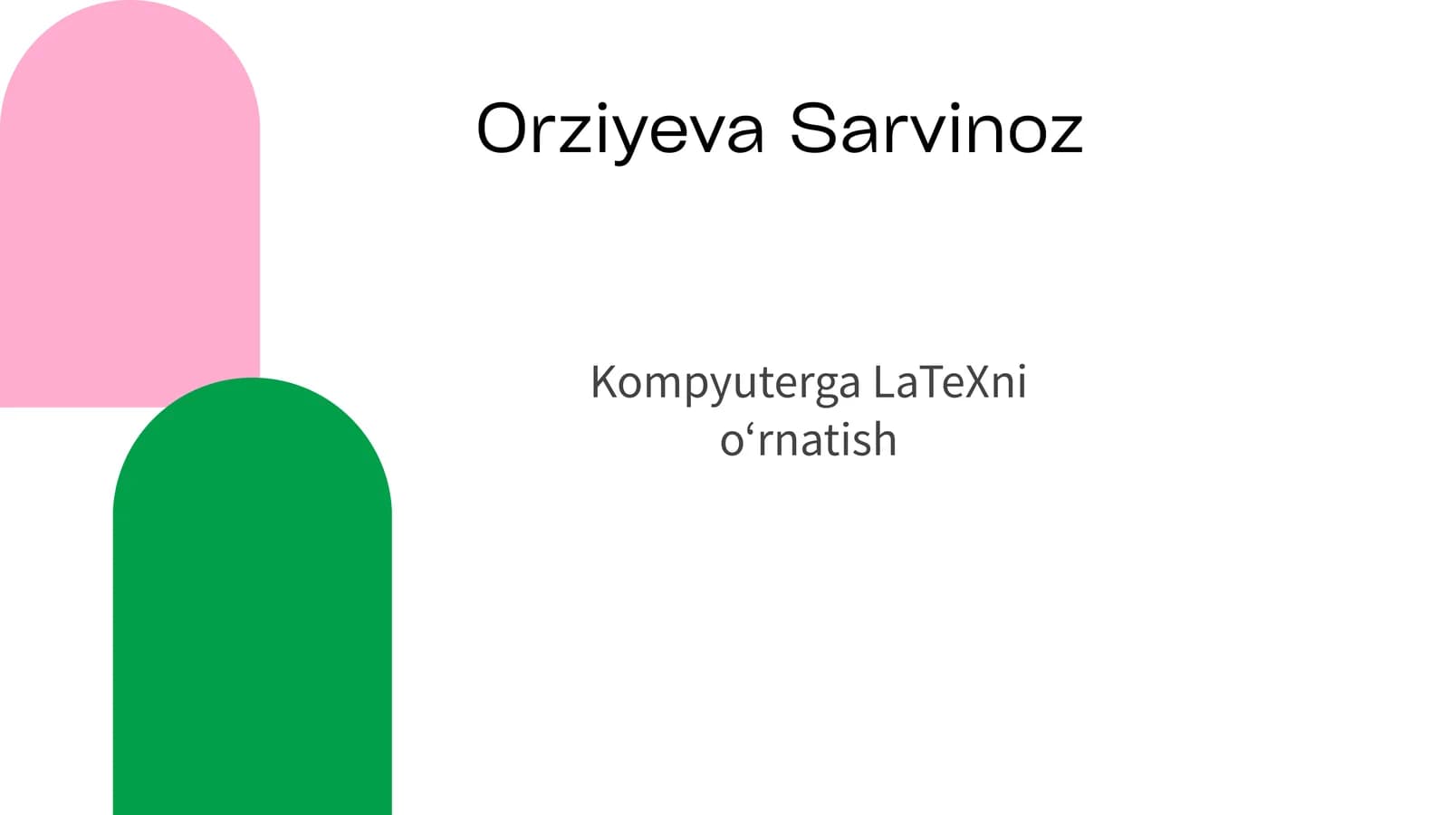 Kompyuterga LaTeXni O‘rnatish