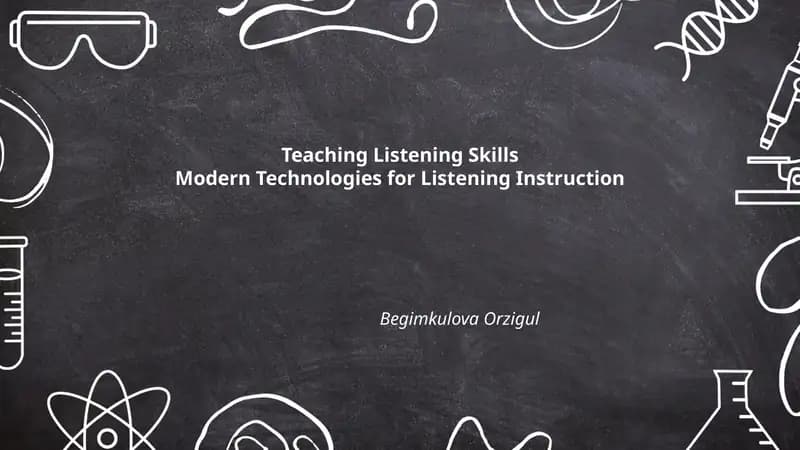Teaching Listening Skills