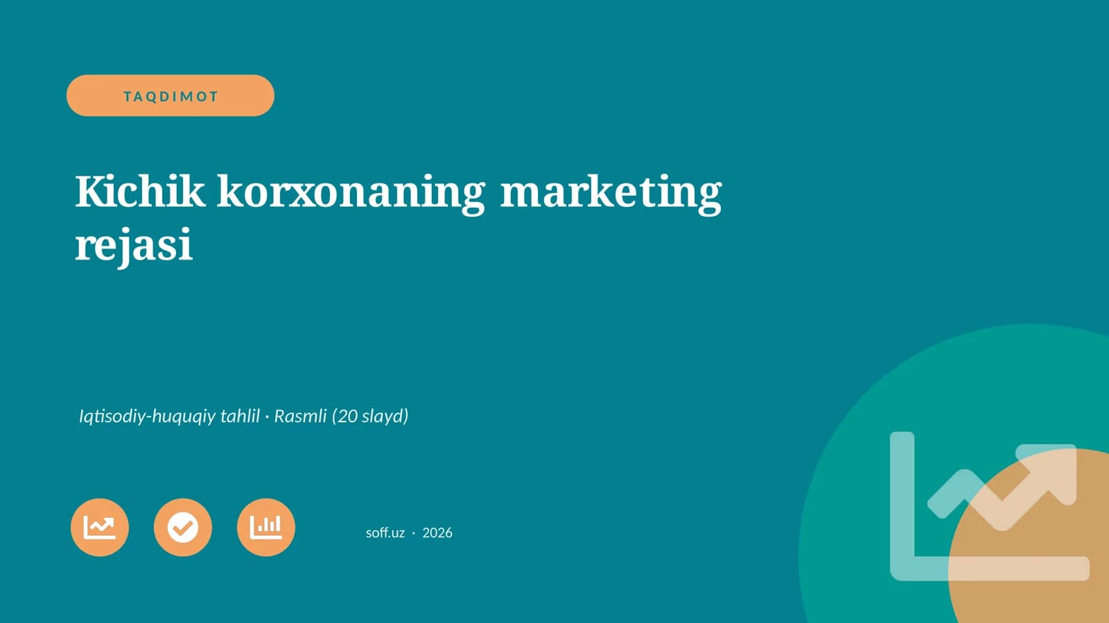 Kichik korxonaning marketing rejasi