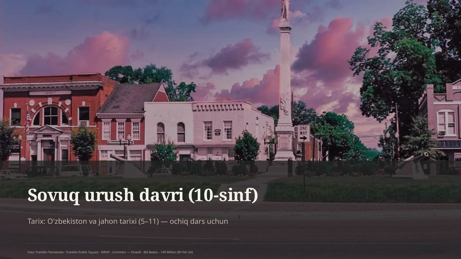 Sovuq urush davri (10-sinf)