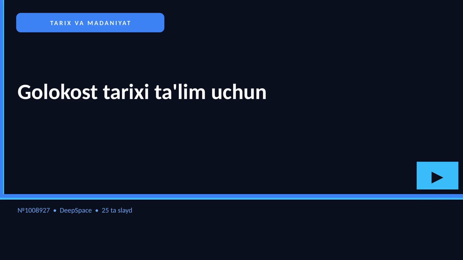 Golokost tarixi ta'lim uchun