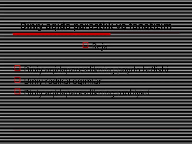Diniy aqidaparastlik