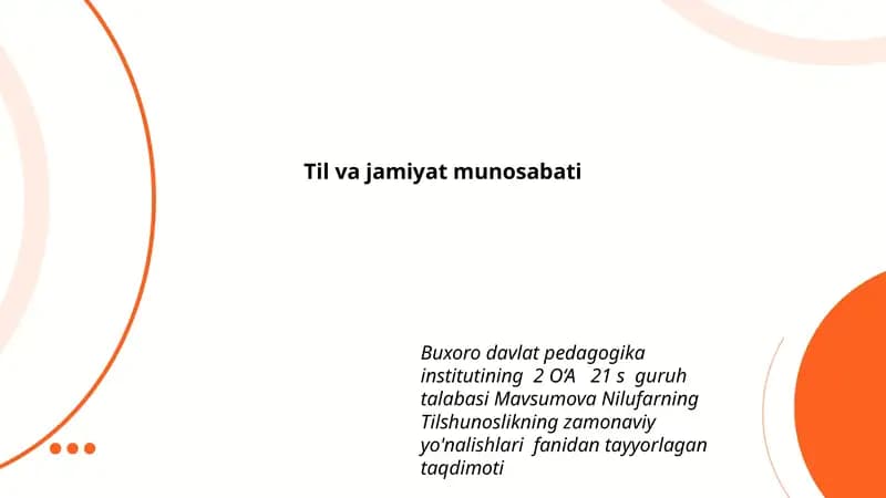 Tilshunoslikning zamonaviy yo'nalishlari