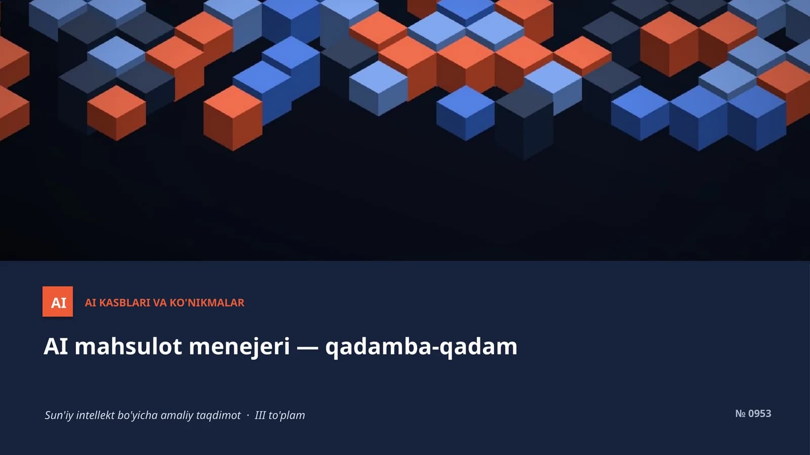 AI mahsulot menejeri - qadamba-qadam