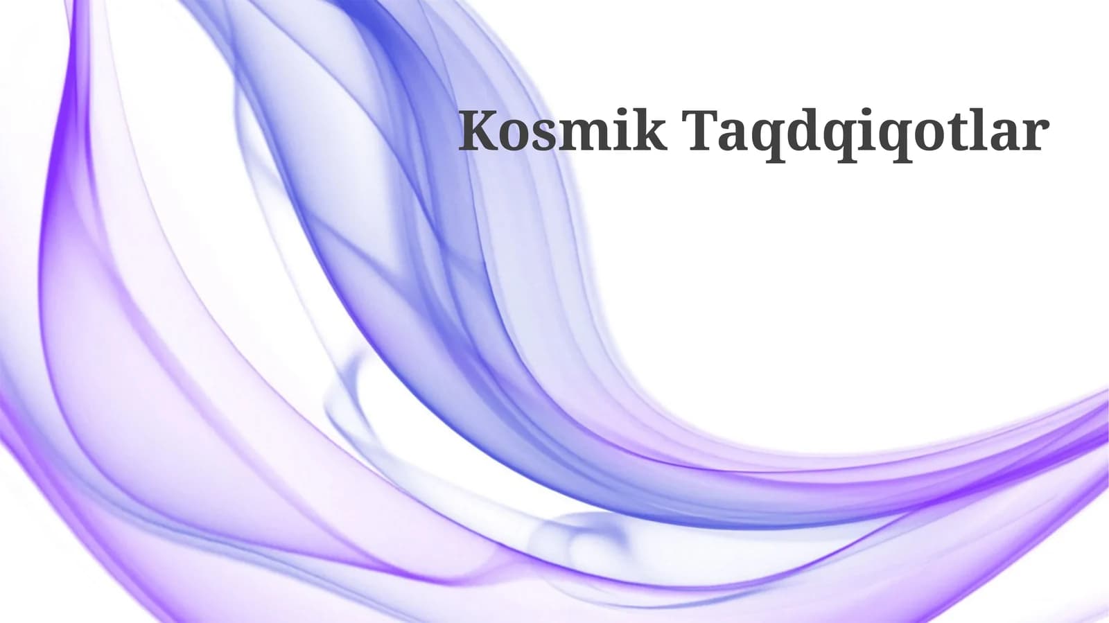 Kosmik Taqdqiqotlar