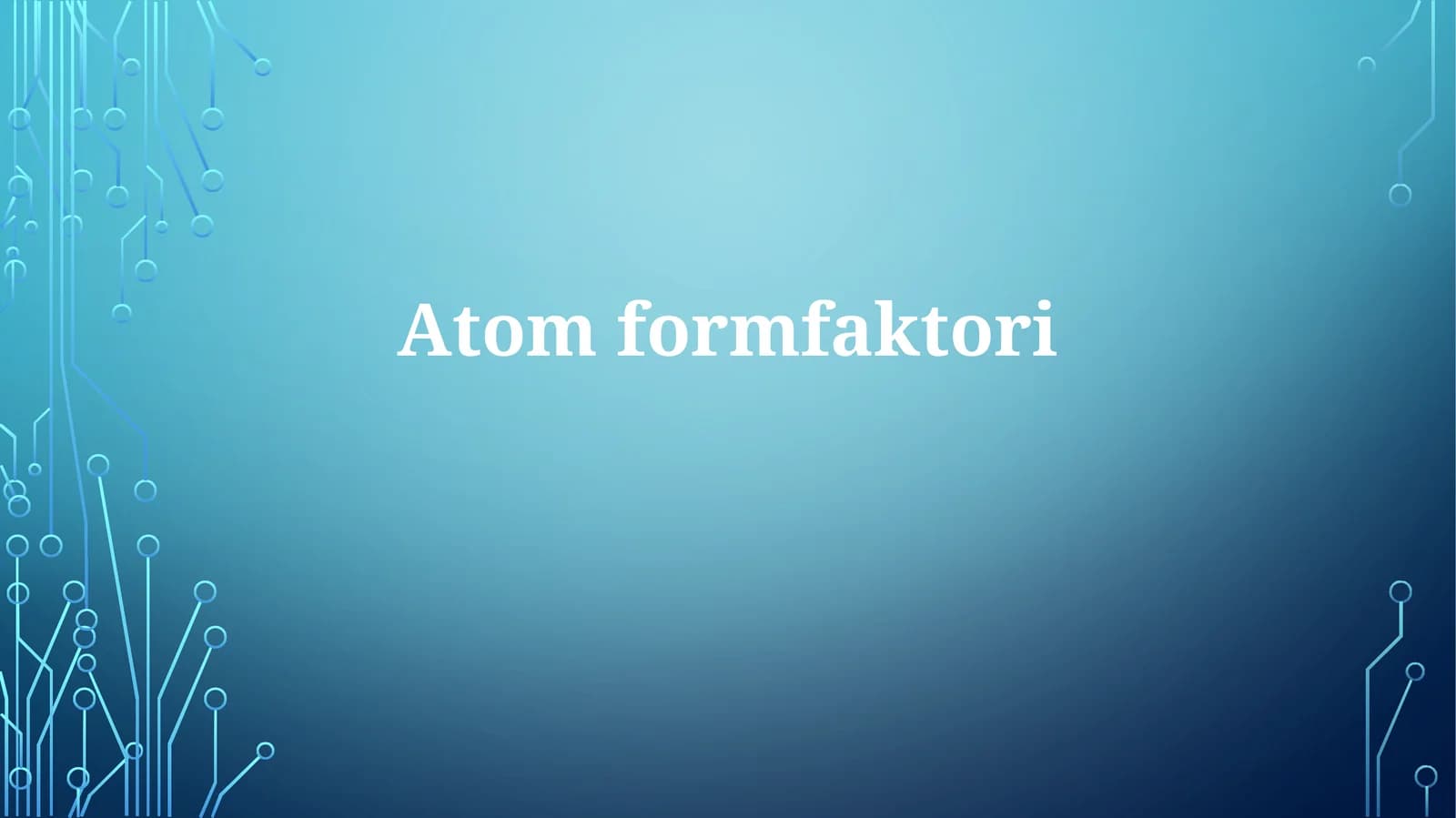Atomformfaktori