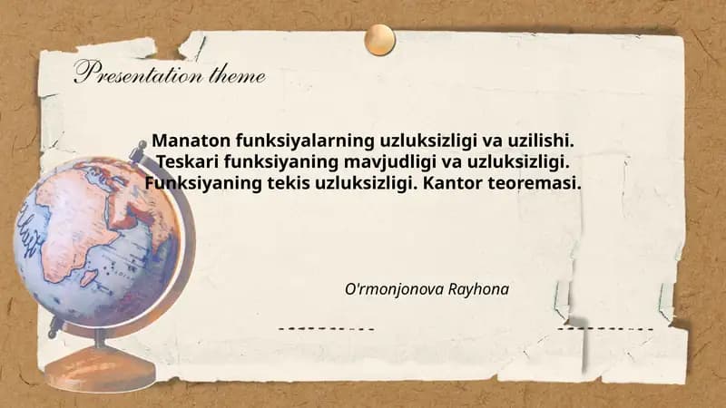 Kantor teoremasi