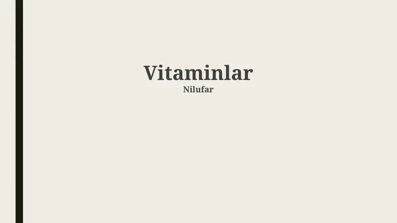 Vitaminlar