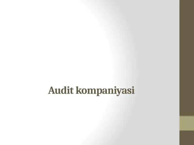 Auditning paydo bo'lishi va rivojlanishi