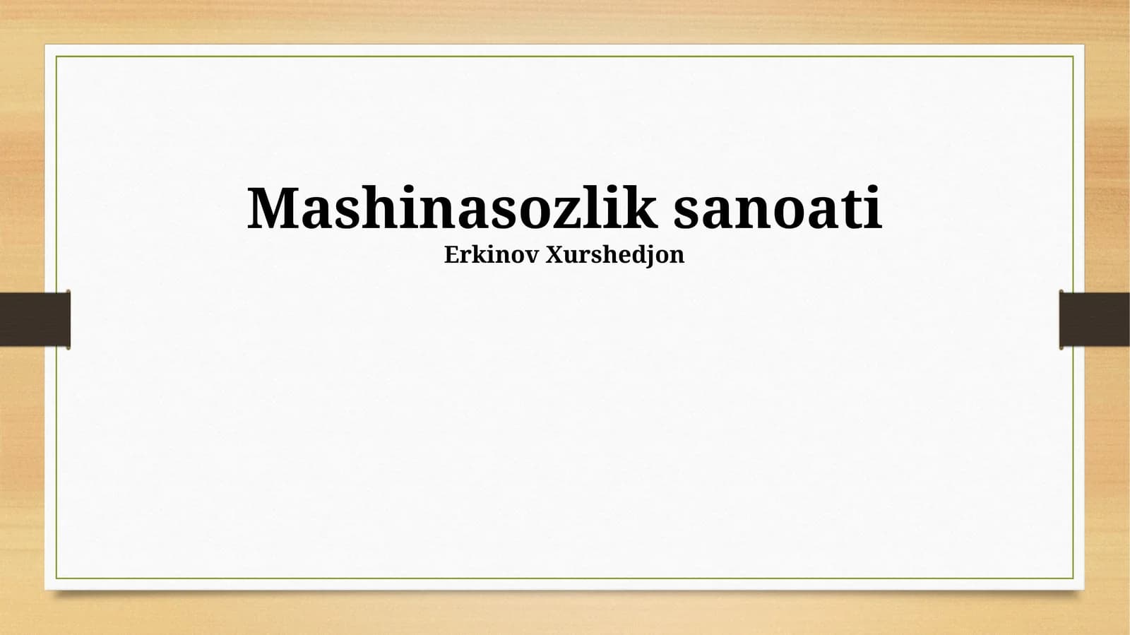 Mashinasozlik sanoati
