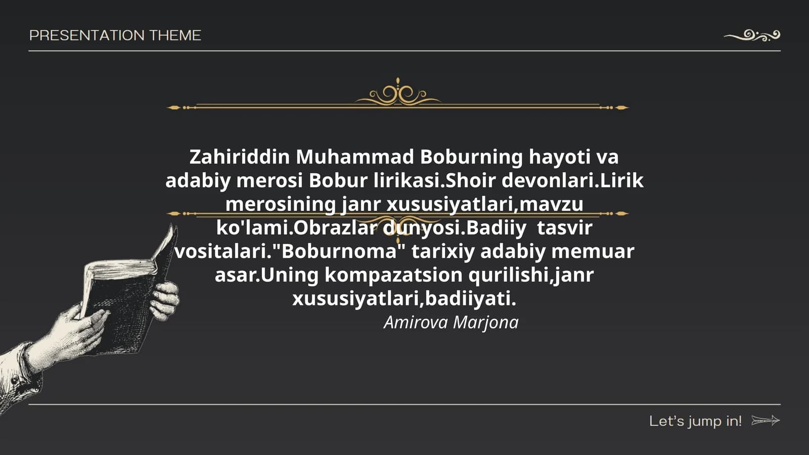 Bobur lirikasi