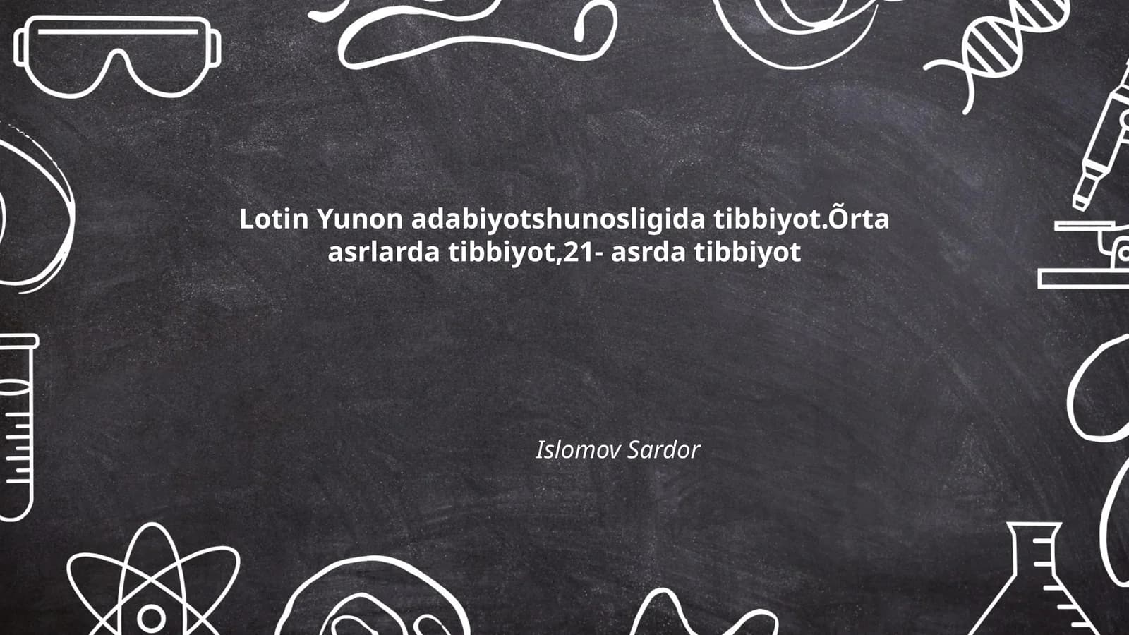 Lotin Yunon adabiyotshunosligida tibbiyot