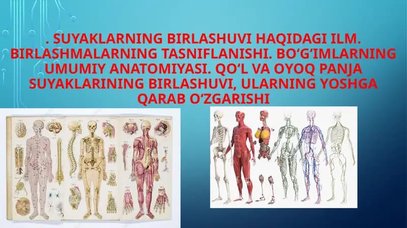 Suyaklarning birlashuvi haqida ilm
