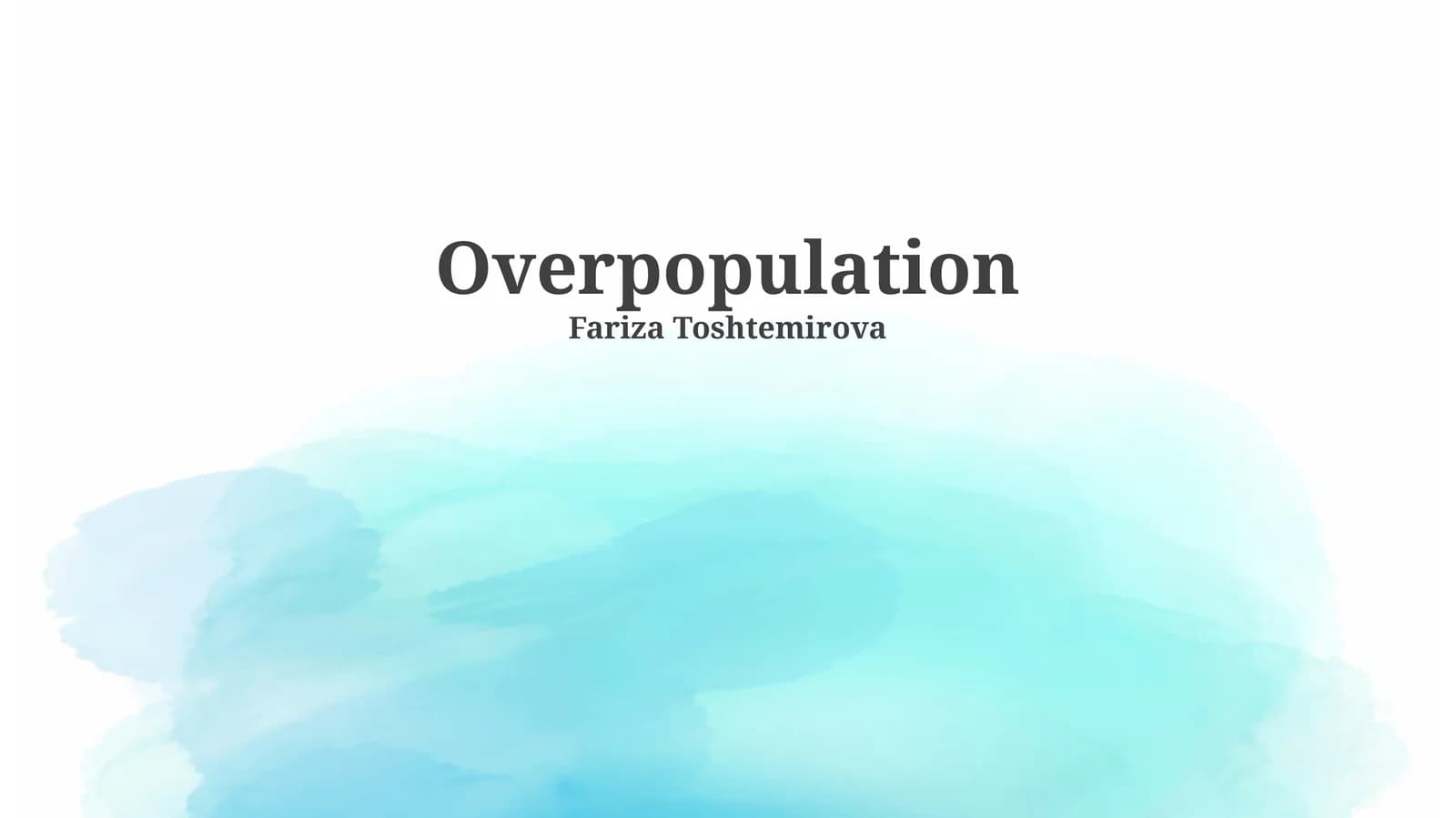 Overpopulation