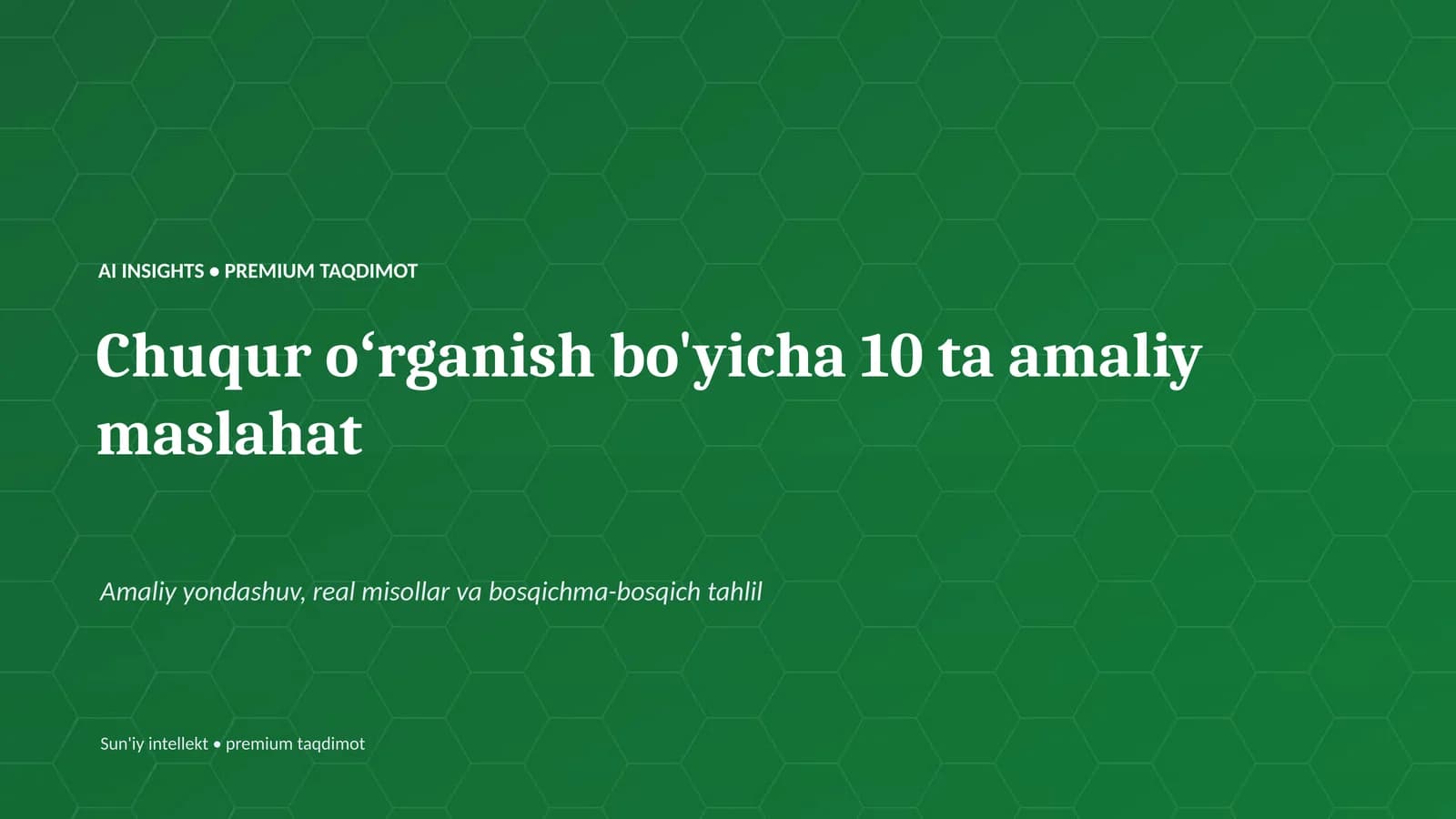 PREMIUM TAQDIMOT
