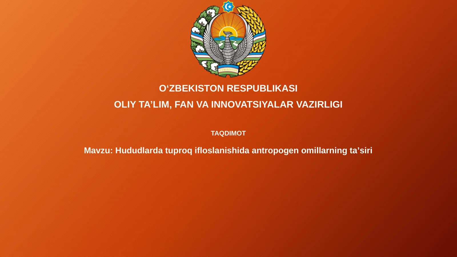 Antropogen omillarning taʼsiri