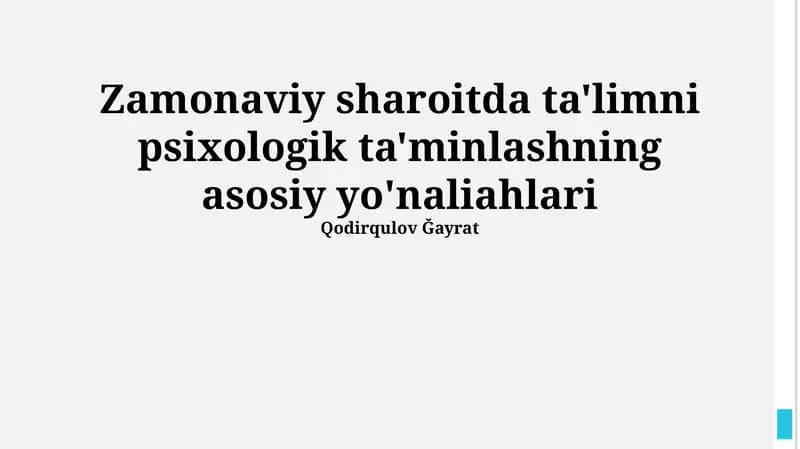 Muloqot ko'nikmalarini rivojlantirish