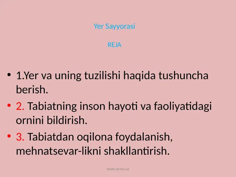 Yer Sayyorasi REJA