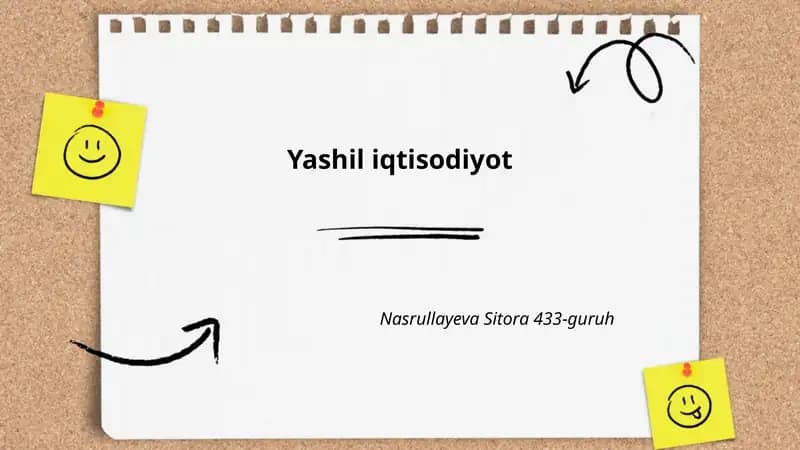 Yashil iqtisodiyot