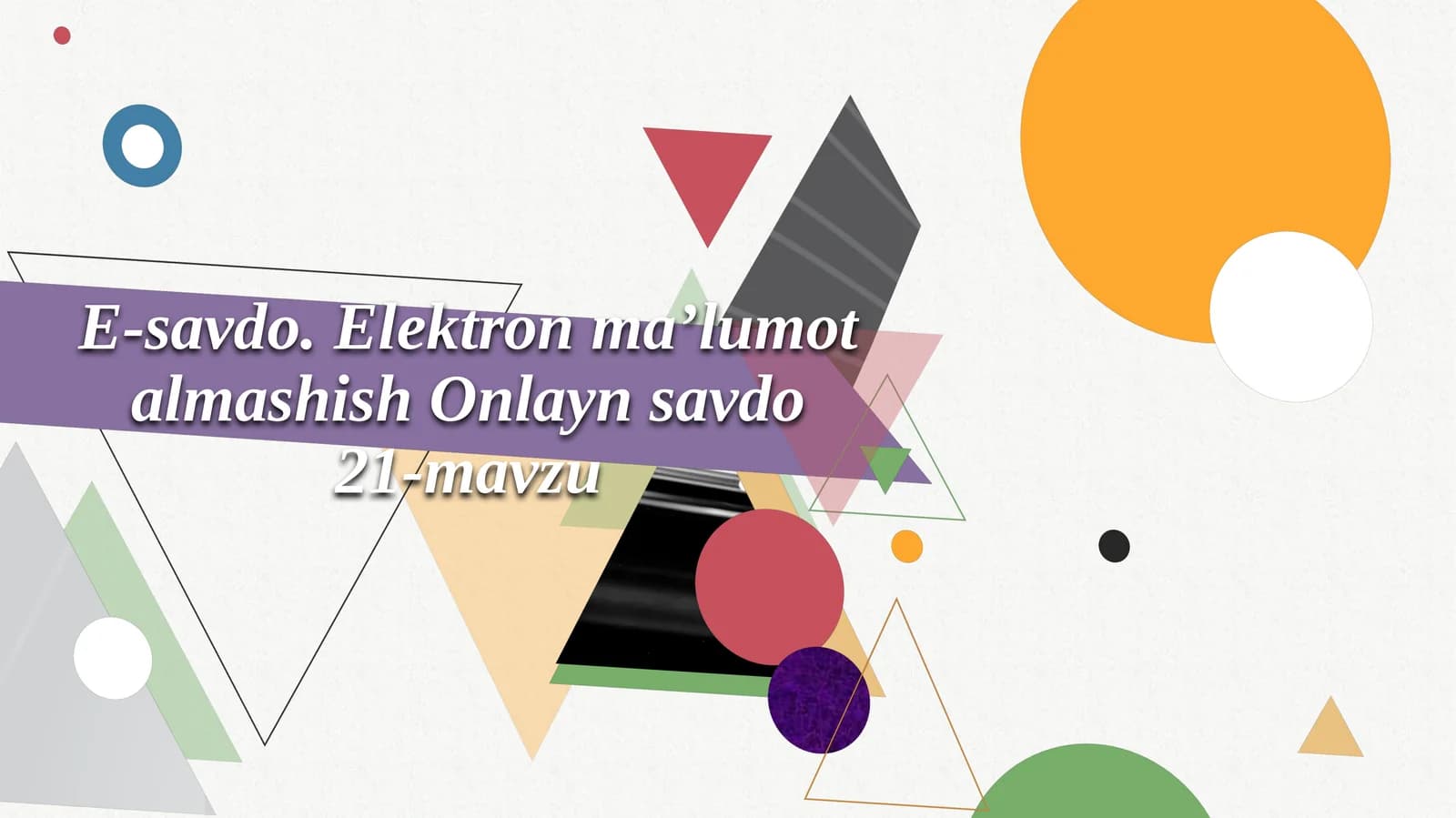 Elektron ma'lumot almashish Onlaynsavdo21