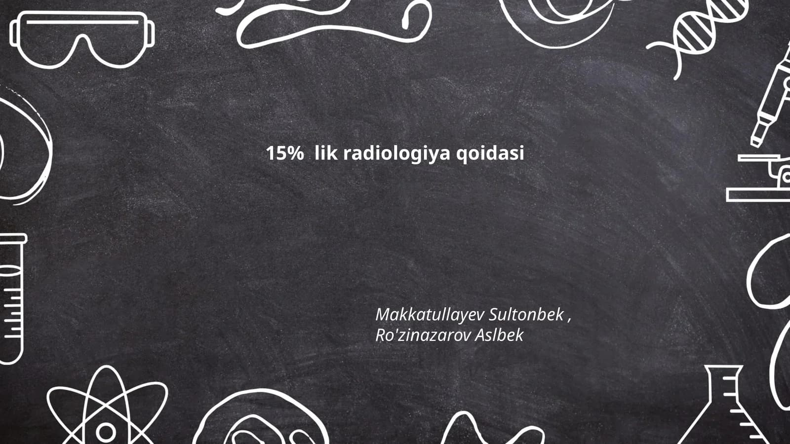 15% lik radiologiya qoidasi