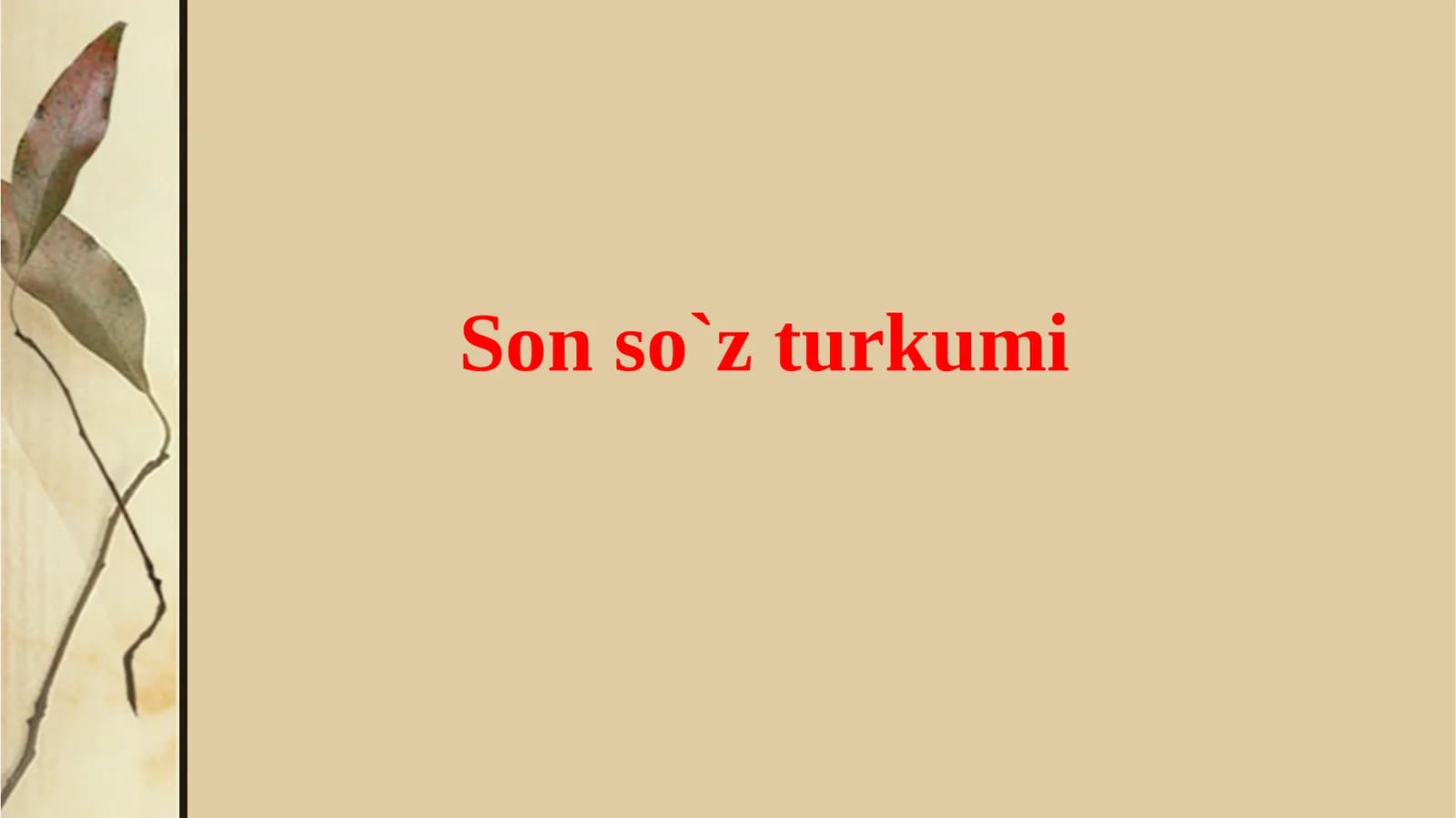 Sonso`zturkumi