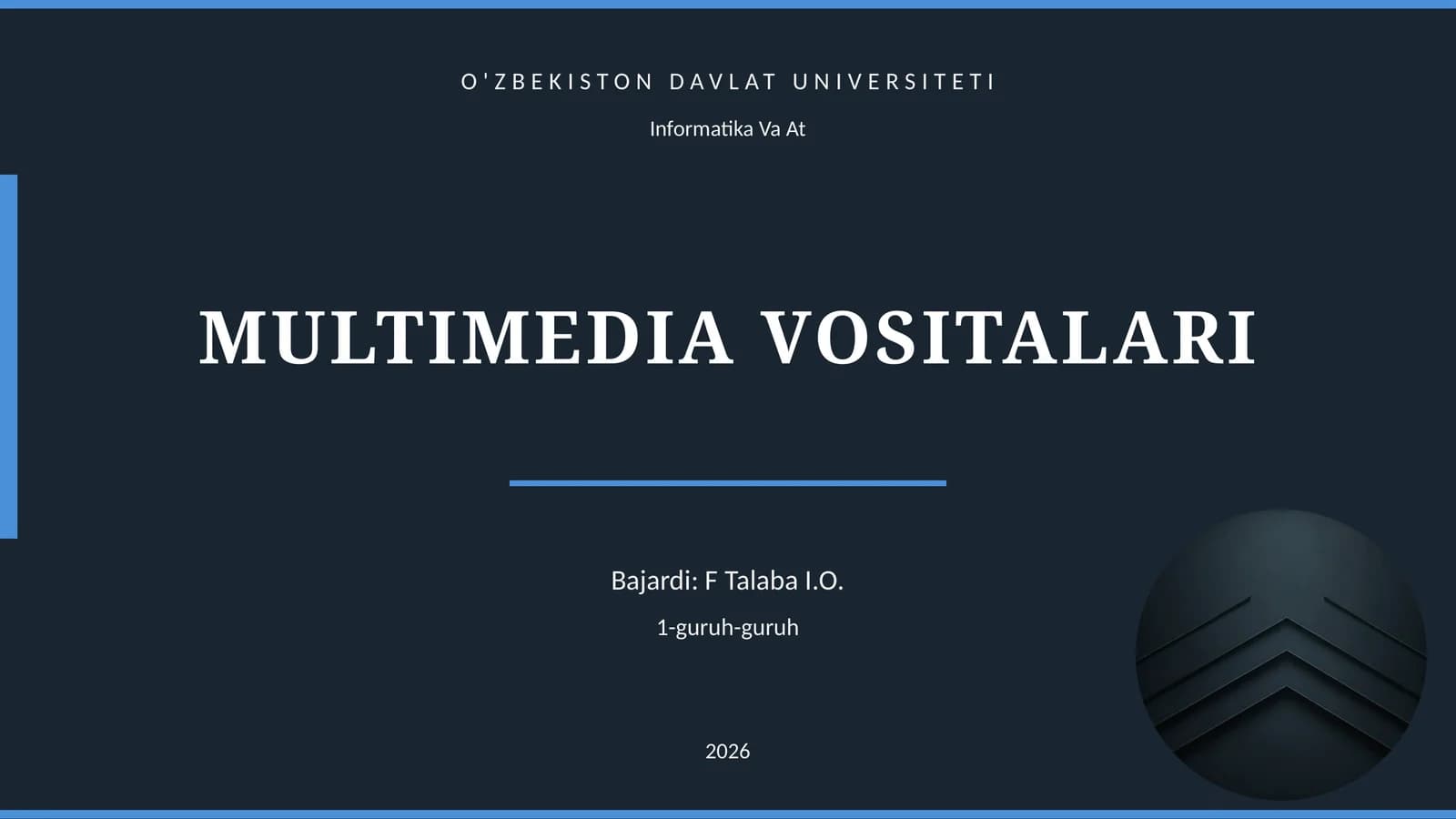 MULTIMEDIA VOSITALARI