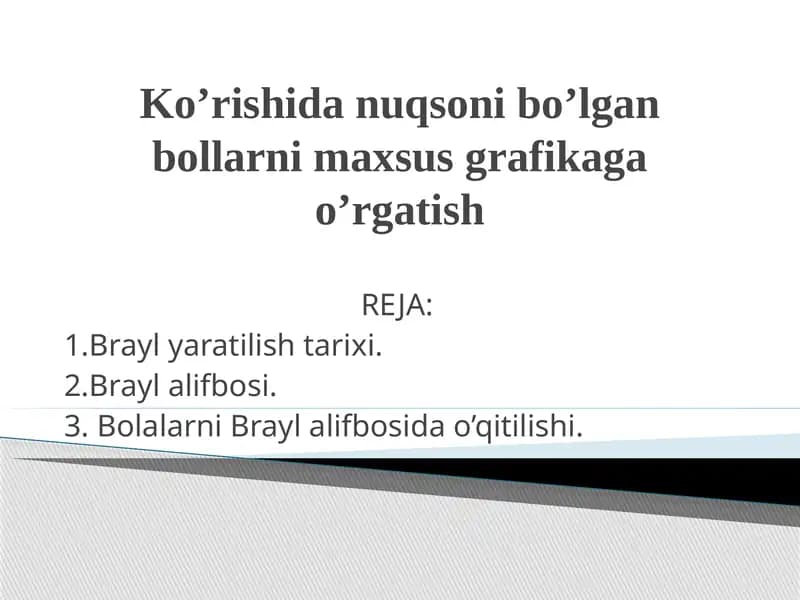 Brayl shrifti