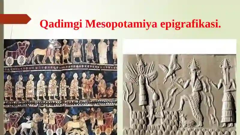 Qadimgi Mesopotamiya epigrafikasi