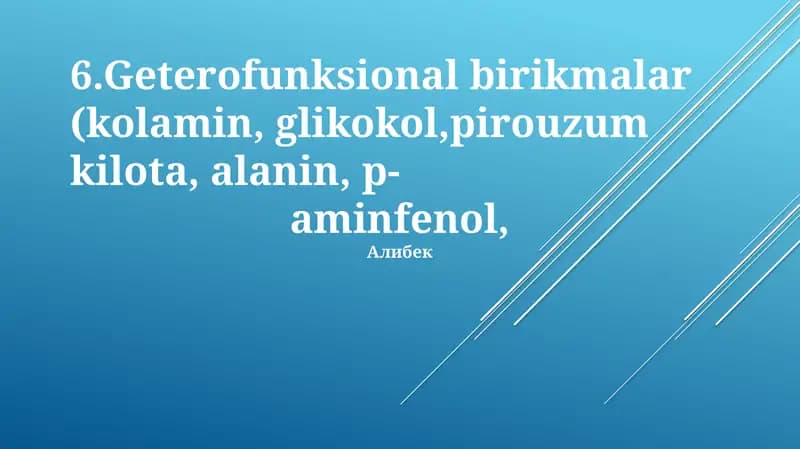 Geterofunksional birikmalar