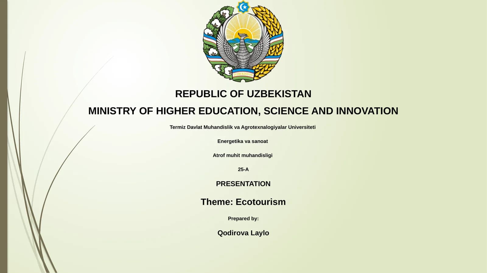 Ecotourism