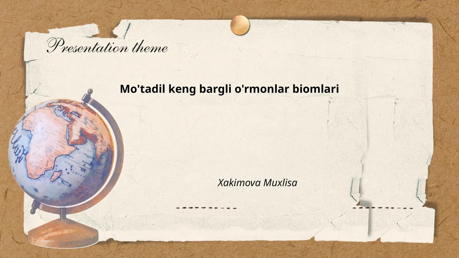 Mo'tadil keng bargli o'rmonlar biomlari
