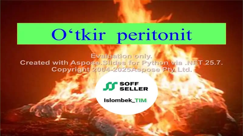O'tkir peritonit