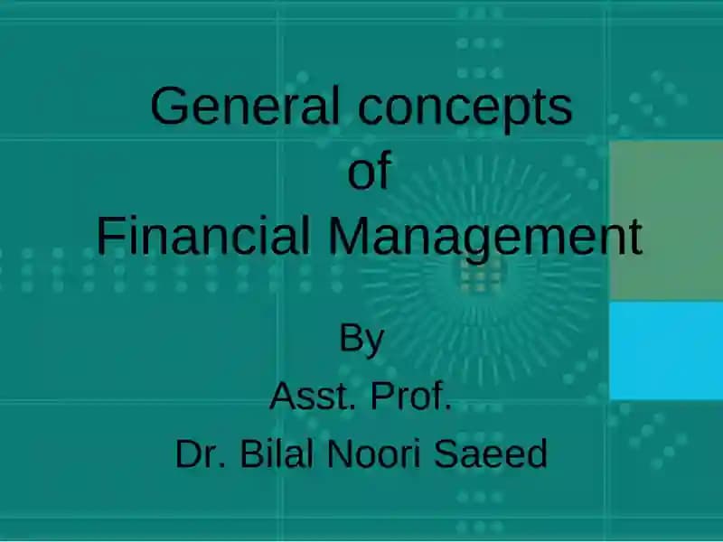General concepts of Financial Management