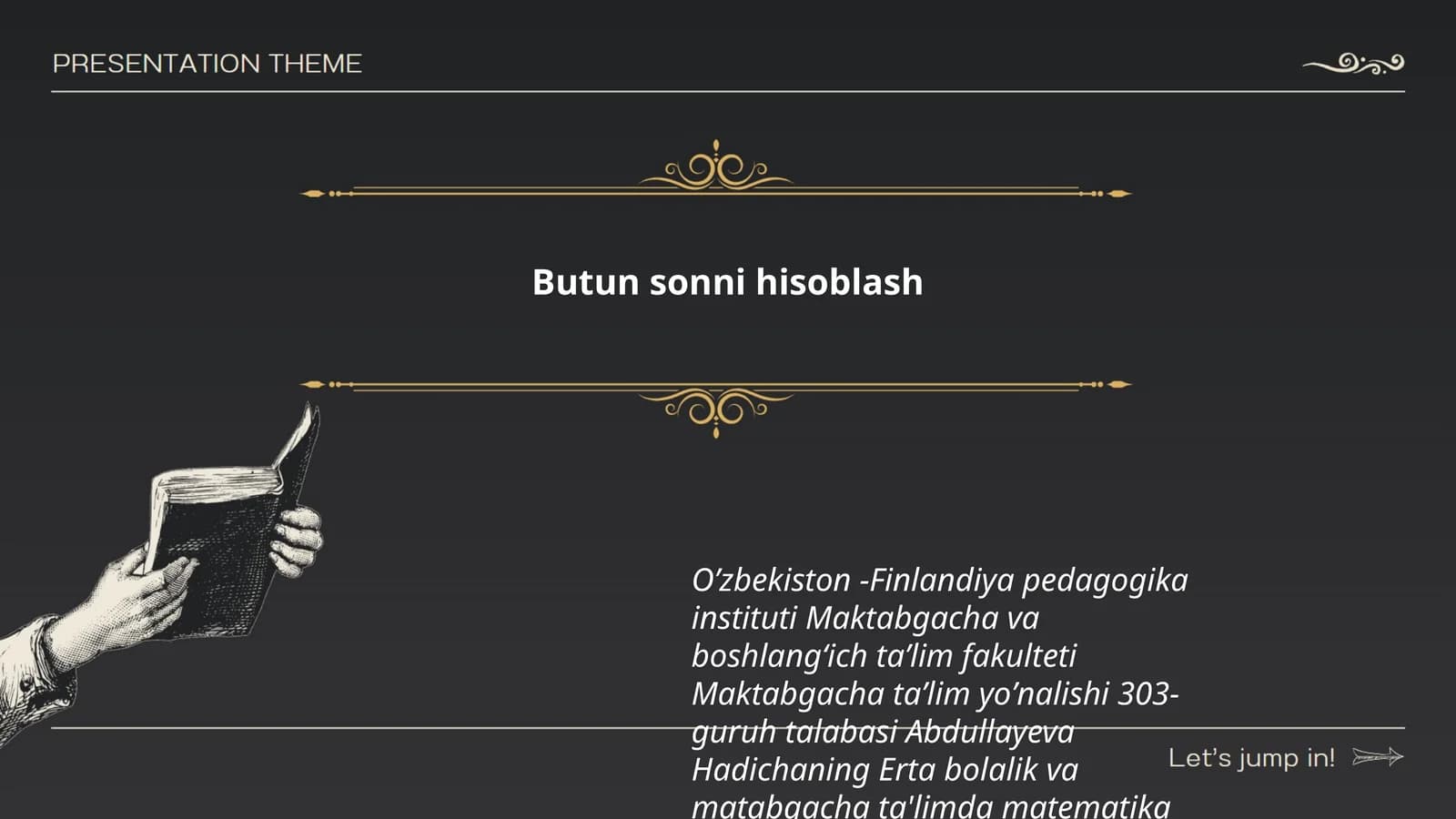 Butun sonni hisoblash