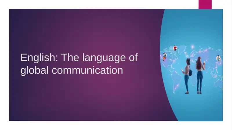 English: The language of global communication