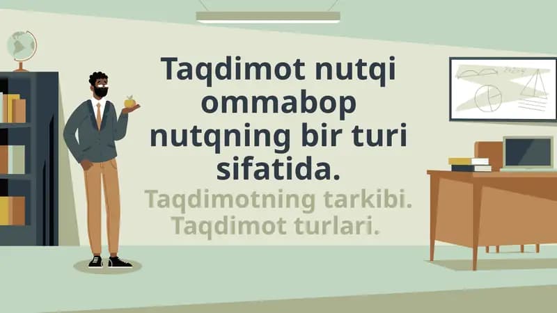 Taqdimot nutqi ommabop nutqning bir turi sifatida