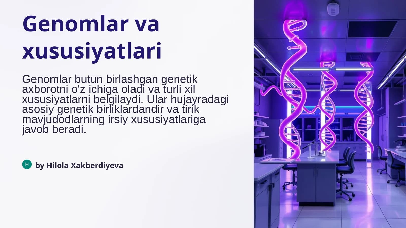 Genomlar va xususiyatlari