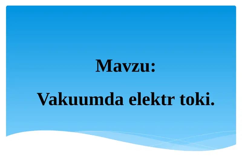Vakuumdaelektrtoki