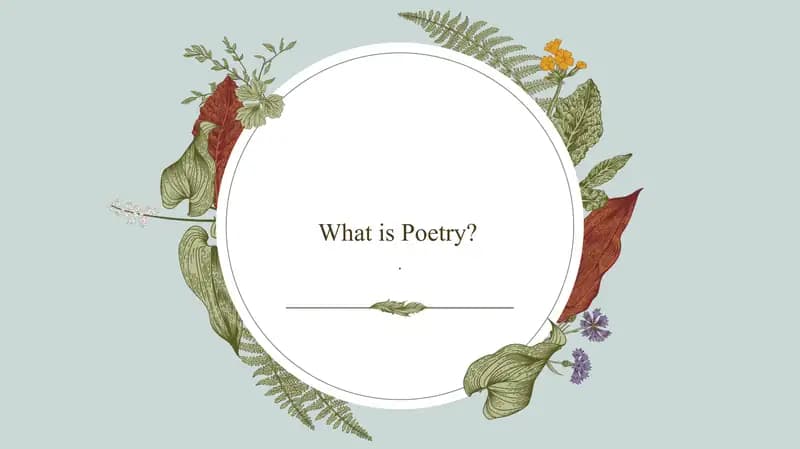 Poetry
