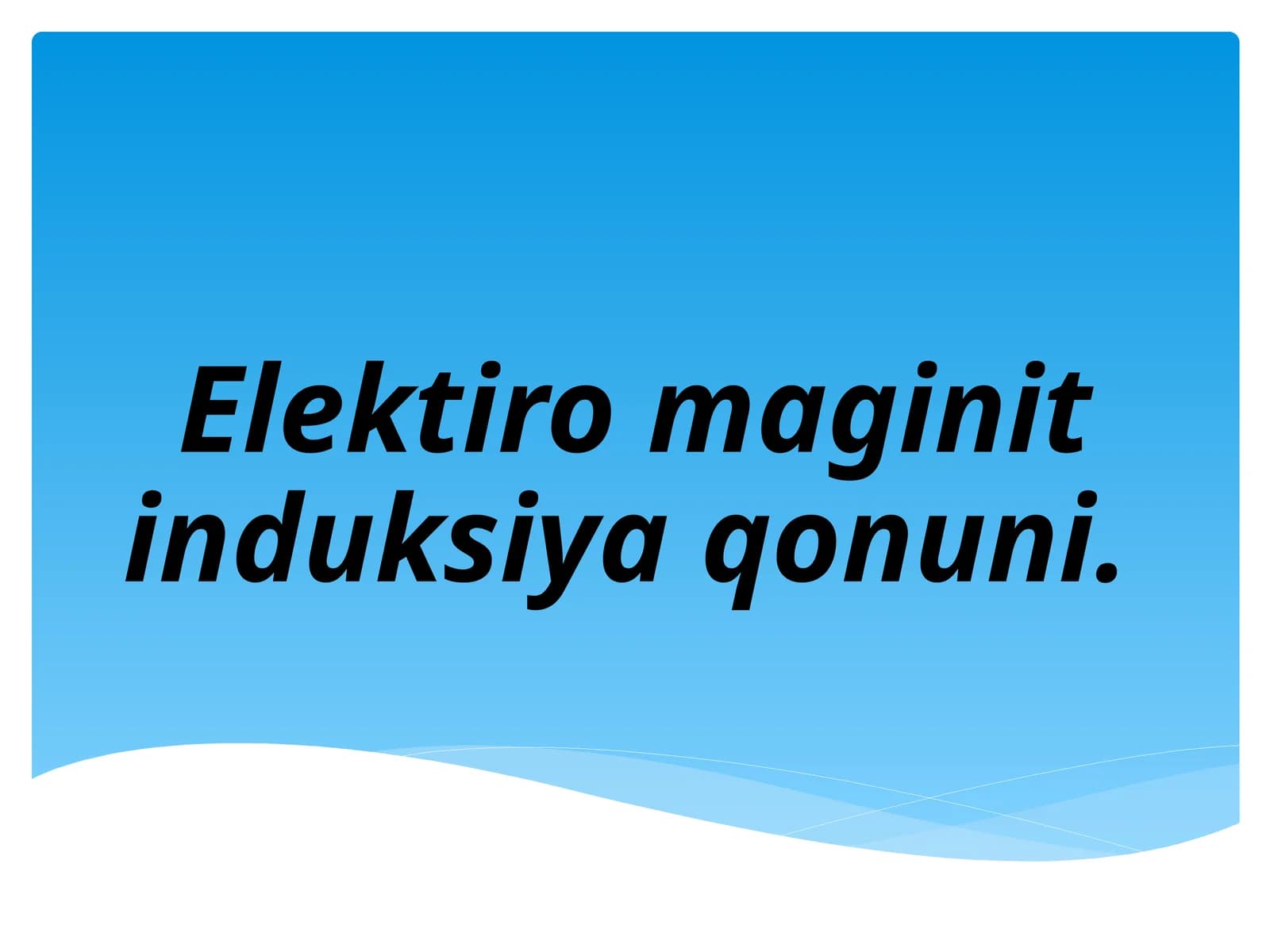 Elektromagnit induksiyasi